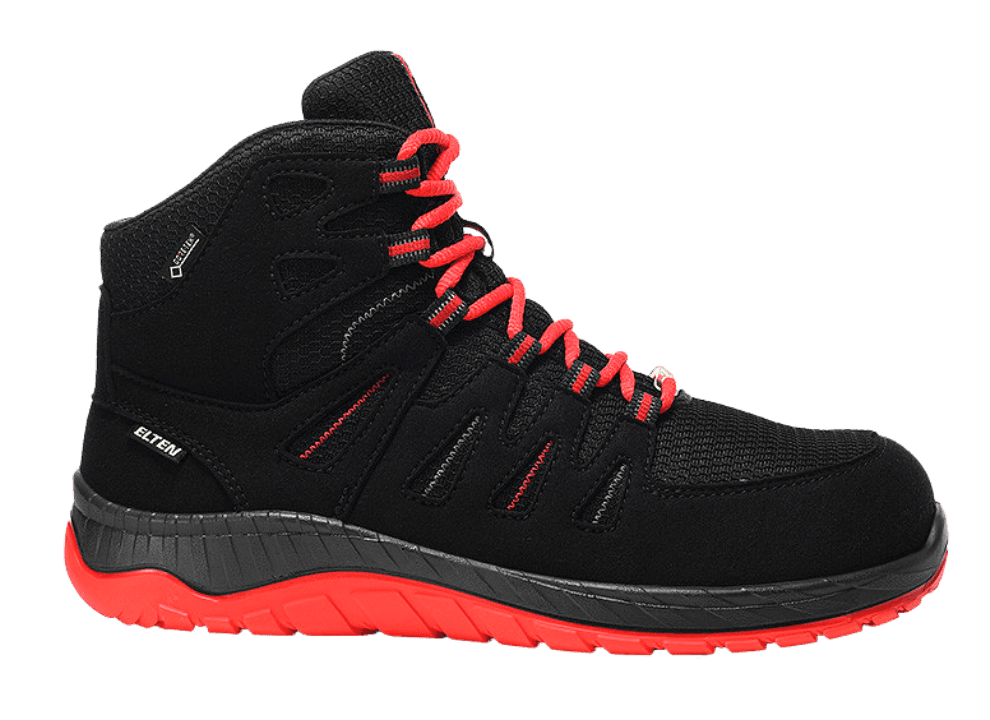 Zij aanzicht Elten MADDOX GTX W black-red Mid ESD S3S CI