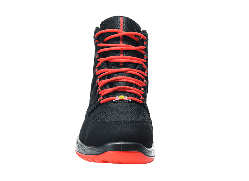 Voor aanzicht Elten MADDOX black-red Mid ESD S3S