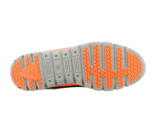 Zool aanzicht Safety Jogger Ligero Orange ESD SRC