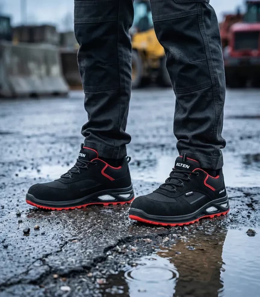 Sfeerafbeelding Elten Hannah xxtl black red Laag op natte bouwplaats