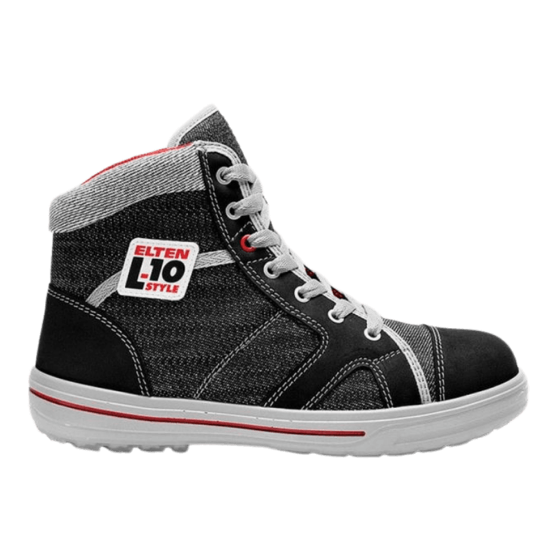 Linker aanzicht ELTEN veiligheidsschoen halfhoog SENSATION Up Mid ESD S3S